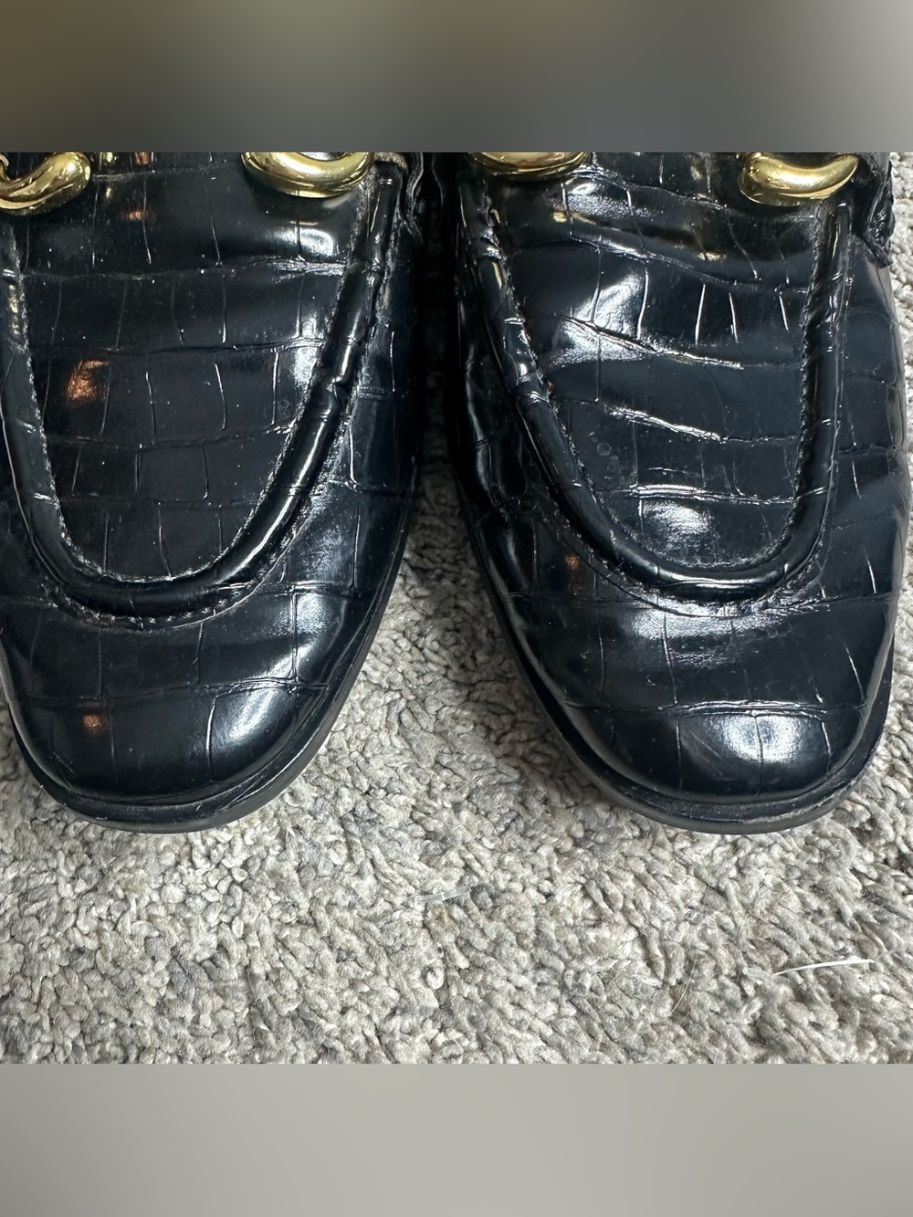 Jeffrey Campbell Velviteen loafers 9.5 black horsebit quiet luxury slip on - Picture 4 of 14